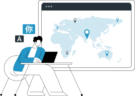 Asian language specialists with translation coverage